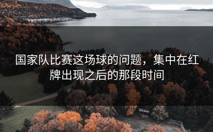 国家队比赛这场球的问题，集中在红牌出现之后的那段时间