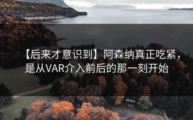 【后来才意识到】阿森纳真正吃紧，是从VAR介入前后的那一刻开始